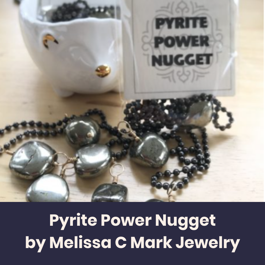 Headshot of Pyrite Power Nugget by Melissa C Mark Jewelry