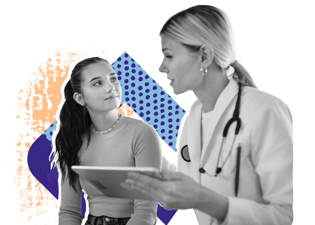 Teen talking with Doctor