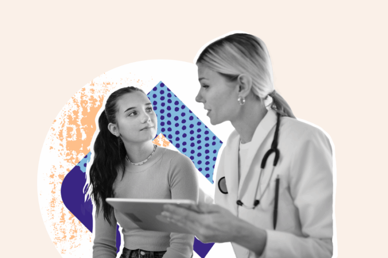 Doctor with child after taking What to Say Healthcare course